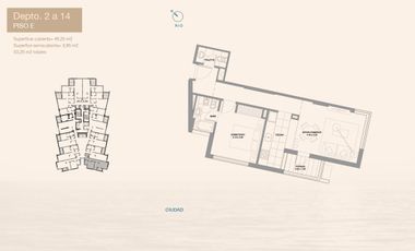 Excelente departamento de 2 amb en Puerto de Olivos con cochera