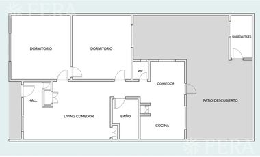 Venta casa 3 ambientes con patio en Wilde