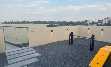 Departamento nuevo en renta Roma Sur, 1 recámara