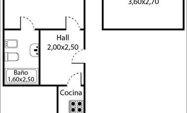 VENTA DEPTO 1 y 1/2 AMB EN BALVANERA - APTO CREDITO