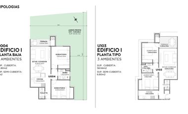 Departamento en  venta 2 ambientes - Loma Verde