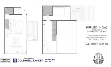 Venta Departamento Premium 2 Amb · 54m² · Vista al Lago · Pool de Rentas · Terrenal Luxury UF CO-404