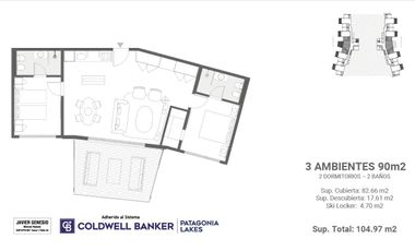 Venta Departamento Premium 2 Amb · 54m² · Vista al Lago · Pool de Rentas · Terrenal Luxury UF CO-404