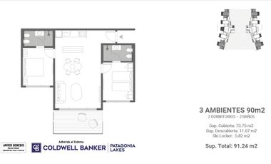 Venta Departamento Premium 2 Amb · 54m² · Vista al Lago · Pool de Rentas · Terrenal Luxury UF CO-404