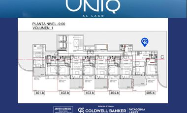 VENTA Departamento de lujo 405 B 72m2 Costa de lago Complejo UNIQ Villa La Angostura