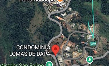VENTA  lote en  Lomas de Dapa exclusivo condominio cerca a Cali, construye a tu gusto