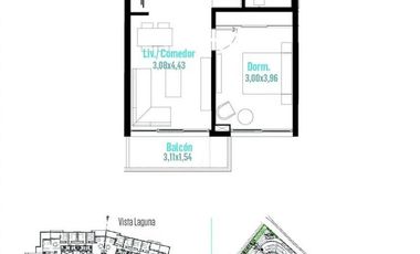 Departamento en Remeros Beach