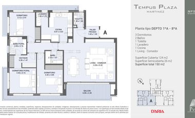 Departamento 2 ambientes en venta - Mart.-Vias/Santa Fe