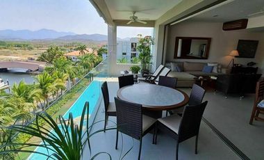 Departamento 3 recámaras con terraza y vista a la marina, en Ixtapa, Zihuatanejo