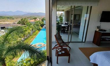 Departamento 3 recámaras con terraza y vista a la marina, en Ixtapa, Zihuatanejo