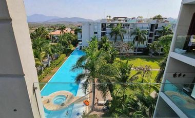 Departamento 3 recámaras con terraza y vista a la marina, en Ixtapa, Zihuatanejo