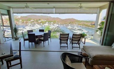 Departamento 3 recámaras con terraza y vista a la marina, en Ixtapa, Zihuatanejo