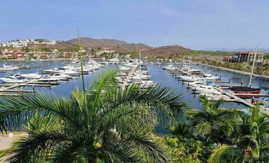 Departamento 3 recámaras con terraza y vista a la marina, en Ixtapa, Zihuatanejo