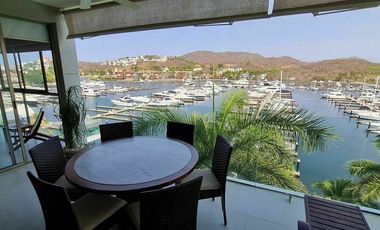 Departamento 3 recámaras con terraza y vista a la marina, en Ixtapa, Zihuatanejo