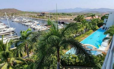 Departamento 3 recámaras con terraza y vista a la marina, en Ixtapa, Zihuatanejo
