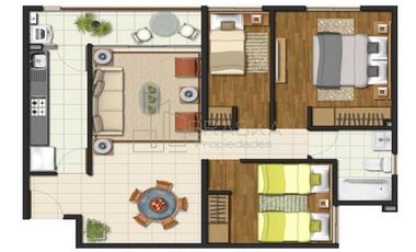 Departamento en Venta en Caparrosa con Sierra Nevada