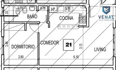 Venta Departamento 50m² 2amb estrenar balcón luz gas pileta parrilla financia con posesión 60%