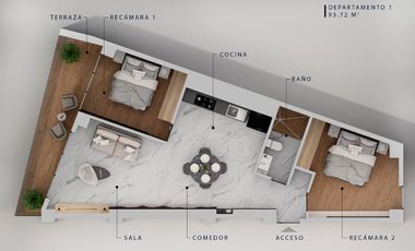 Departamento en preventa en Rincón de Guayabitos