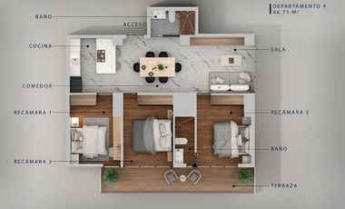 Departamento en preventa en Rincón de Guayabitos