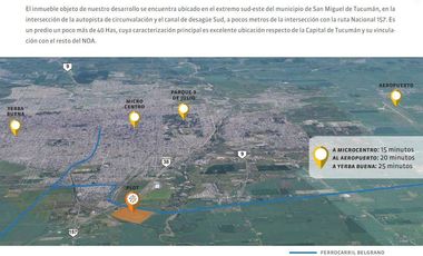 Terreno en venta en Parque Logístico Tucuman (Ruta nacional 38 km 2)
