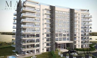 Departamento en alquiler, 2 Amb al lago central. Cochera. Amueblado y equipado. El Yoo, Nordelta