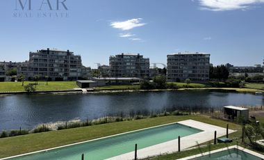 Departamento en alquiler, 2 Amb al lago central. Cochera. Amueblado y equipado. El Yoo, Nordelta