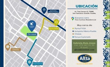 DEPARTAMENTO EN RENTA RESIDENCIAL TRES CANTOS, CUAUTLANCINGO. PUEBLA