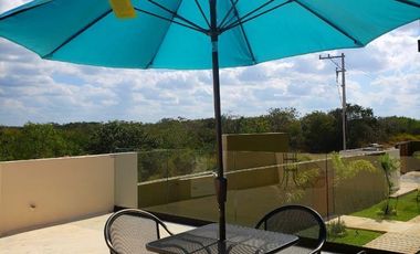 Departamento en renta amueblado Emerald Temozón, Mérida Yucatán