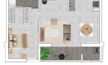 Venta Departamento 1 Dormitorio Sarmiento 1500