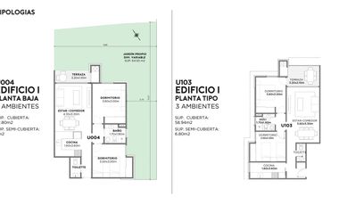 Altos Los Robles Departamentos con parrilla propia y piscina en complejo