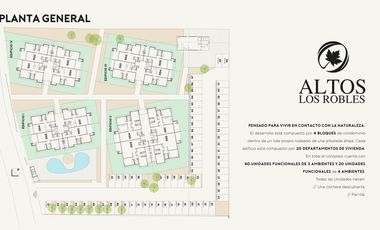 Altos Los Robles Departamentos con parrilla propia y piscina en complejo