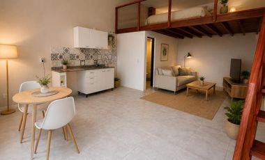 Monoambiente a la venta en Morón con entrepiso funcional como dormitorio