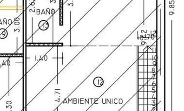 Monoambiente a la venta en Morón con entrepiso funcional como dormitorio