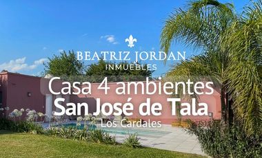 CASA 4 AMBIENTES EN VENTA, BARRIO SAN JOSE DE TALA LOS CARDALES