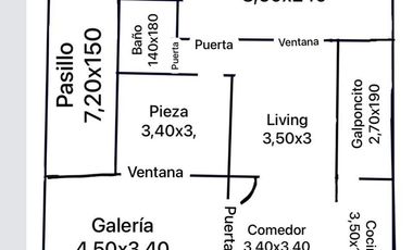 Venta Galpon o  Local mas Vivienda La Loma Lujan