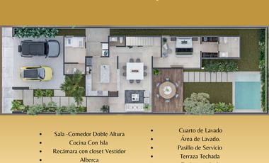 Casa equipada y de calidad al norte de Mérida. Cholul Yucatán