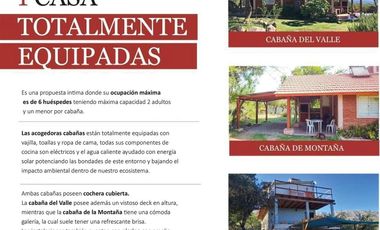 Complejo turístico de cabañas en venta - Merlo - San Luis