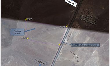 OPORTUNIDAD VENTA TERRENO AL NORTE DE VALLENAR - 15 HCTAS