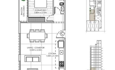 Departamento 2 ambientes en venta