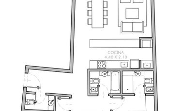 Departamento en Venta en Lagunita, Nordelta con 4 ambientes y vista a la laguna