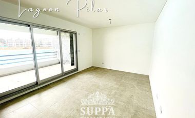 DEPARTAMENTO 3 AMB CON JARDIN Y VISTA PARCIAL A LA LAGUNA - ALQUILER ANUAL