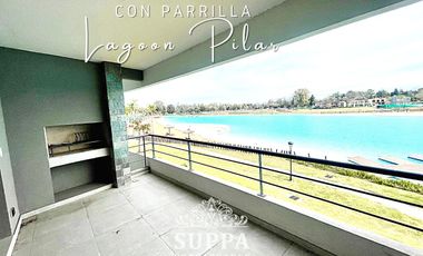 DEPARTAMENTO 3 AMB CON JARDIN Y VISTA PARCIAL A LA LAGUNA - ALQUILER ANUAL