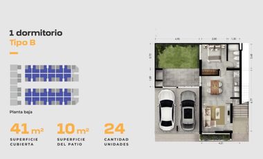 Venta departamento Baigorria PH Esmeralda 1 dormitorio cochera parrillero