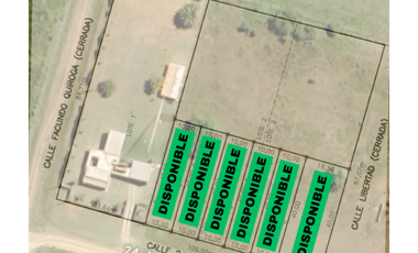 Se venden 6 lotes en María Grande