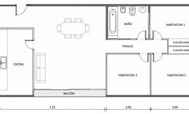 Venta departamento San Miguel cochera parilla 4 ambientes balcón bajas expensas Apto Profesional