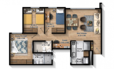 ACSI 1242. Apartamento en venta en Tocancipá, Verganzo