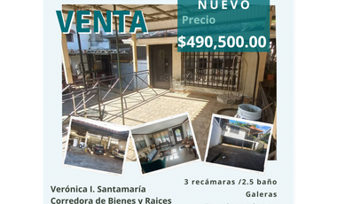 Venta de Casa con Galeras y Oficinas/ Pueblo Nuevo