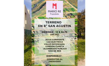 #TERRENO en Bº abierto San Agustin - OPORTUNIDAD📣 - Tres Arroyos -