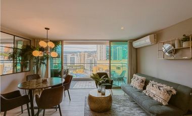 Apartaestudio en la milla de oro para la renta amoblada