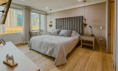 Apartaestudio en la milla de oro para la renta amoblada